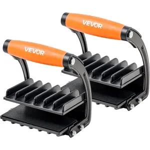 VEVOR 2 Pack Panel Carrier, Plywood and Drywall Lifting Tool with 0 - 1 Inch Grip Range, Single Hand Clamp Lift Tool with Non - Slip Grips for Plastic Boards, Plywood board, Drywall, 200lbs Single ClampVEVOR Super Brand Day