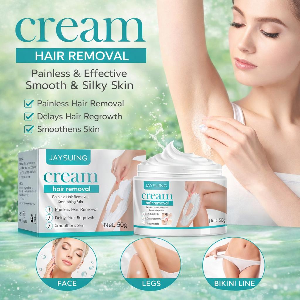 Jaysuing Hair Removal Cream, Full body Underarm, Hand And Foot Hair Quick Hair Removal Cream Gentle And Non-irritating