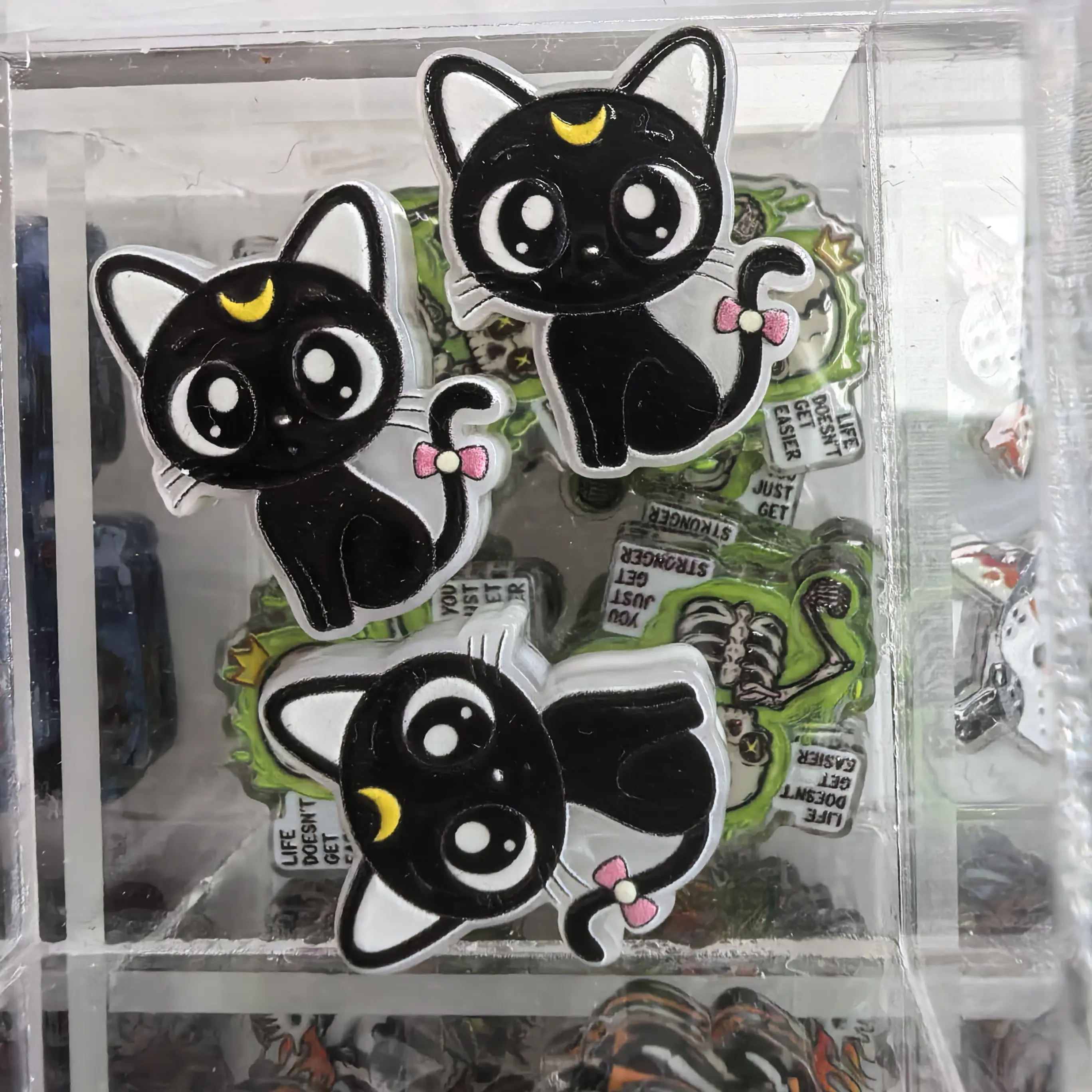diy acrylics set beads pen toppers keychain
