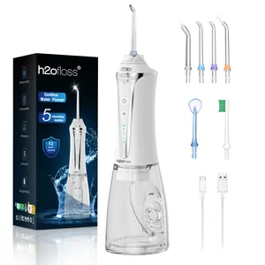 h2ofloss Water Dental Flosser -5 Modes Portable Oral Irrigator Braces Rechargeable & IPX7 Waterproof Teeth Cleaner for Home Travel P11 white holiday haul Christmas sale
