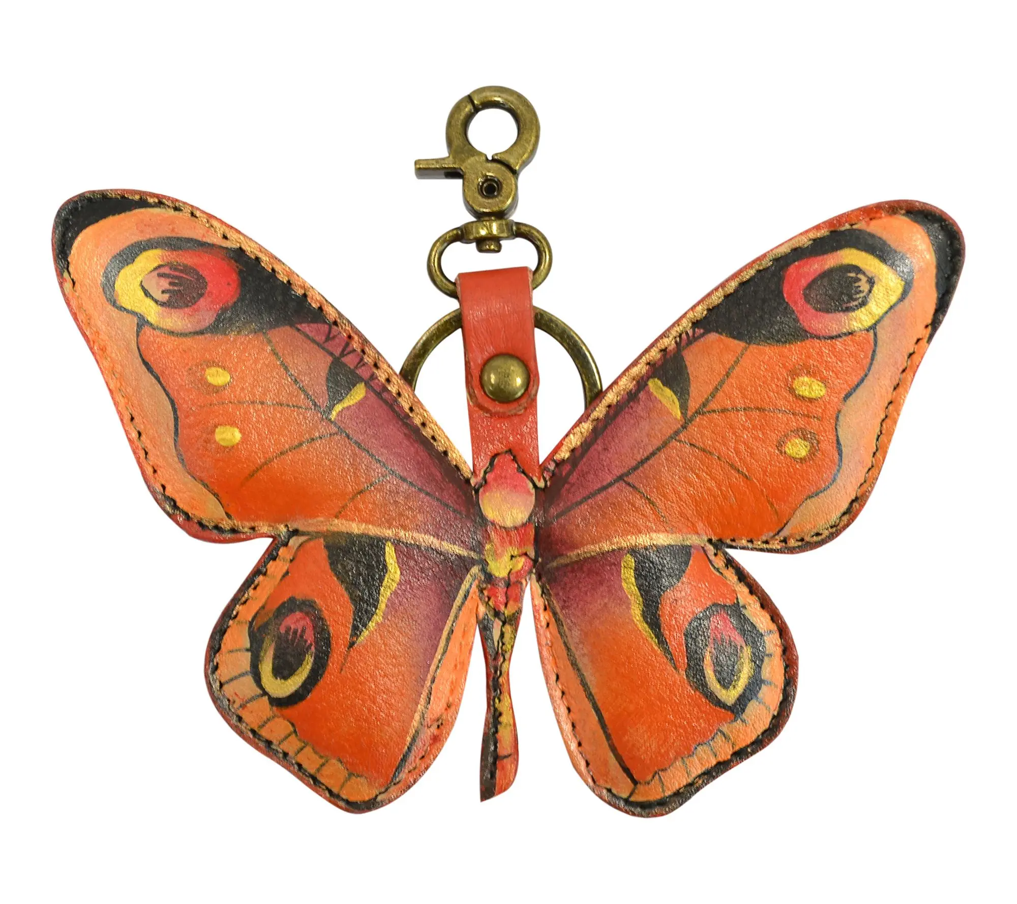 Anushcka Painted Leather Bag Charm - Keycharms