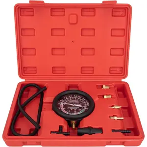 Vacuum Gauge Automotive Tester Kit Carburetor Fuel Pressure Tester Diagnostics Tool Kit