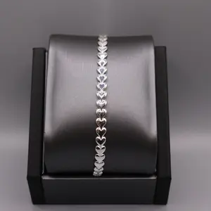 Sterling Silver Bracelet - Heart Design