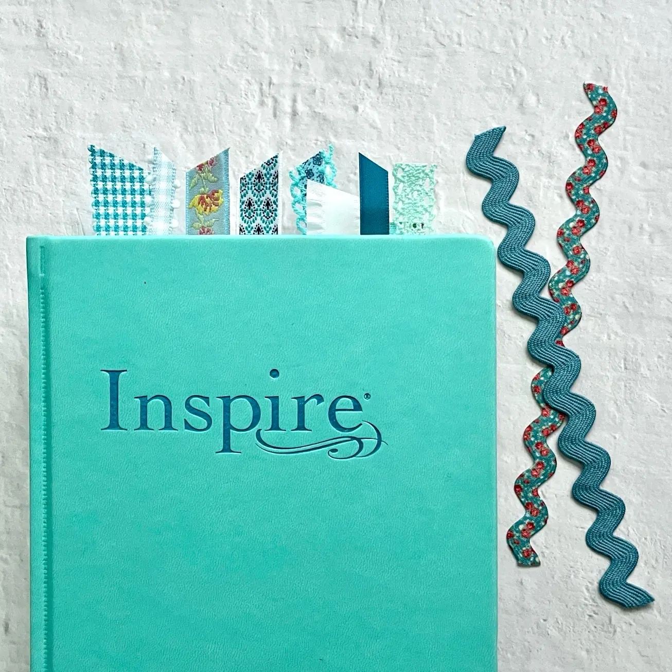 Bible Ribbons - Vintage Aquas • Pioneer Woman inspired - Bible bookmarks • Assorted patterns • 10 pack • Ribbon bookmarks reading bookmark