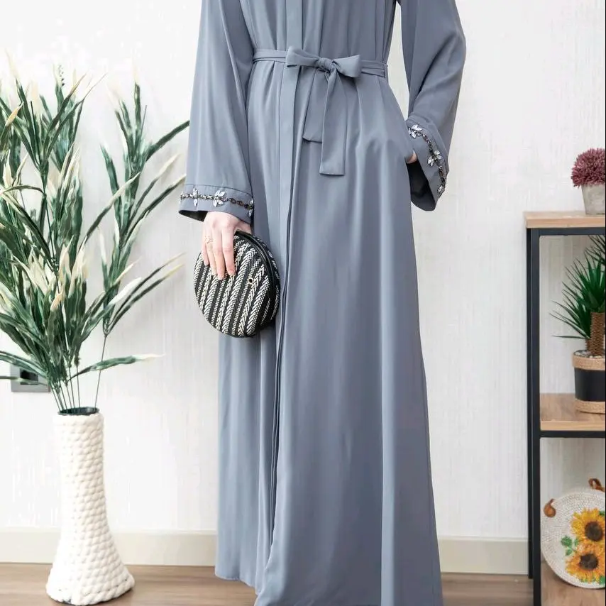 Straight Gray Abaya