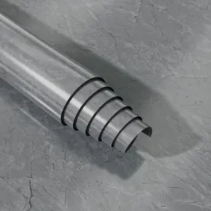 Grey Limewash Peel and Stick Wallpaper 16“x354” Marble Textured Contact Paper Dark Concrete Stone Waterproof Vinyl Granite Self-Adhesive Removable PVC for Kitchen Countertop Basement Garage