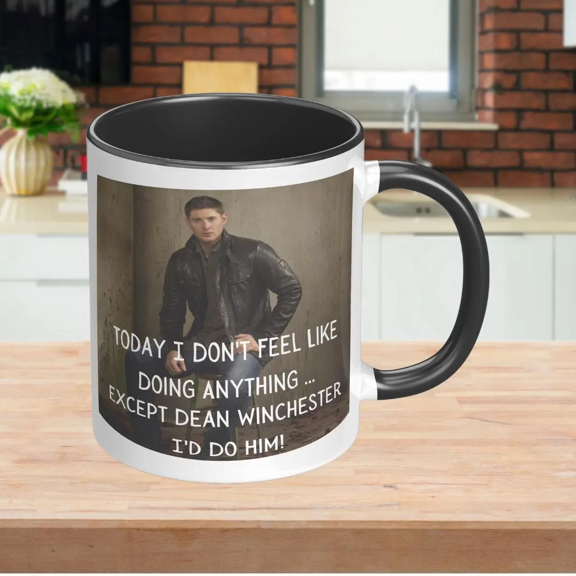Funny Dean Winchester Coffee Mug - Supernatural Fan Gift #CuteDrinkware #AnimalHumor  # ai generated book mug  # ceramic cups
