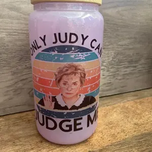 Glass shimmer cup judge me