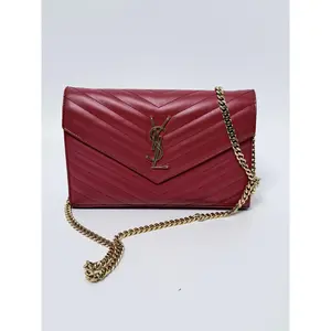 Pre-owned Yves Saint Laurent leather Crossbody Bags SAINT LAURENT Cassandre Envelope bag JD040Y