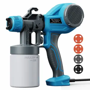 Tilswall Alien 500 Electric Paint Sprayer, 600ml Cup, 4 Nozzles & 3 Spray Patterns, Adjustable Width Knob, Detachable Modular Design for Easy Cleaning, Perfect for Furniture, Cabinets, Chairs, Fences, Walls, Doors, DIY Home Decor