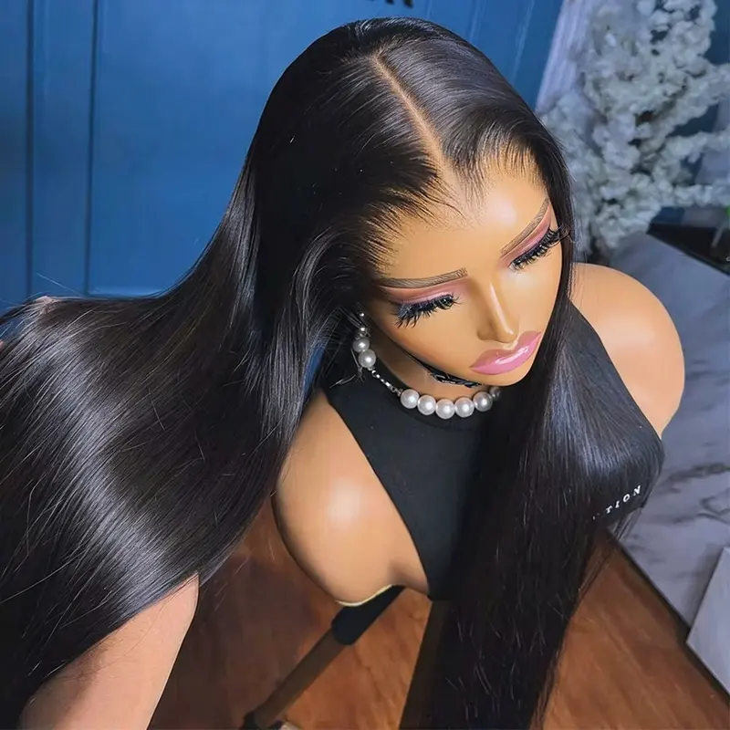 FACMOOD 250 Density 30 34 Inch Wear And Go Straight Human Hair Wigs 13x6 HD Lace Frontal Wigs For Women 7x5 13x6 HD Glueless Bone Straight Lace Front Human Hair Wigs
