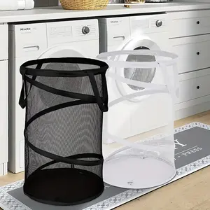 1pc Extra Large Pop-Up Laundry Basket - Foldable, Portable & Durable with Breathable Mesh - Perfect for Storing & Organizing Dirty Clothes, Ideal for Home & Travel
