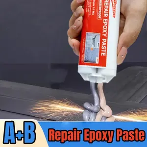 High-Temperature Durable Car Adhesive, Repair Epoxy Paste for Exhaust Pipes, Mudguards & Plastic Shells, Automotive Sealing Agent