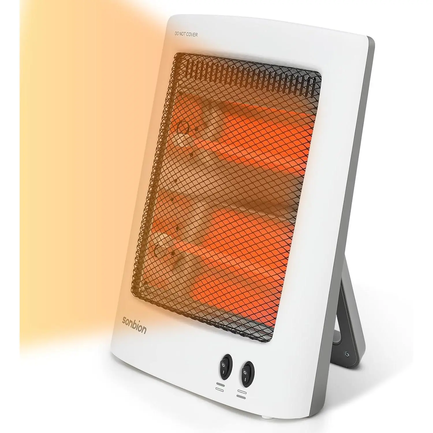 Portable Infrared Halogen Space Heater - 11.6x14.8in, Foldable Holder, Overheat Safety Protection, Tip-Over Protection, ETL Listed for Garage, Office Indoor Use