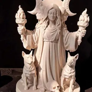 Hekate Statue - Altar Decor - Goddess of Crossroads