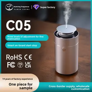 Premium Smart Car Aromatherapy Diffuser Electric 2-fluid Scent Diffusion Machine for Vehicle Interior Air Freshener