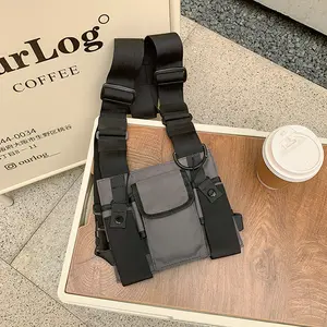 Stylish outdoor multi-functional chest bag Unisex ins vest backpack Hip-hop bag Utility waist bag