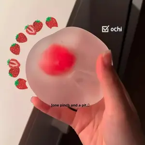 Strawberry and sweet potato kneading toy for relieving stress and releasing anger, slow rebound kneading toy for giving away stress relieving prank toys