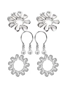 3 Pairs Non Piercing Nipple Rings with Dangling Charms, Adjustable Stainless Steel Fake Nipple Jewelry Body Jewelry for Women Men, Comfortable & Stylish Faux Piercing