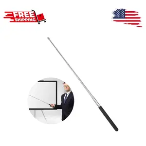 Retractable Teacher Pointer 39.5", Black