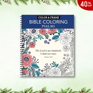 Color & Frame - Bible Coloring: Psalms (Adult Coloring Book) Spiral-bound