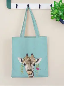 Giraffe Sunrise Pattern Handbag, Large Capacity Shoulder Bag, Casual Simple Daily Use, Suitable for Men and Women, All Seasons, Tote Shoulder Bags