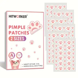 HITWORKER 216 Patches Hydrocolloid Acne Patches Blemishes Pimples Covering Patch Invisible Acne Patches 2 Sizes Variety of Size M XL Works on All Skin Types Clear Gentle Peel Sensitive