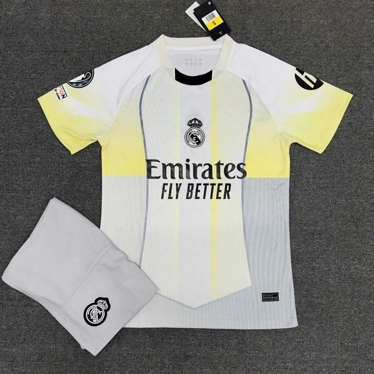 Yellow and Grey Soccer Jersey Set For Fans 2026