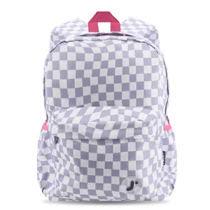 Oz Daypack Backpack in Lavender Checkers Travel Laptop Durable