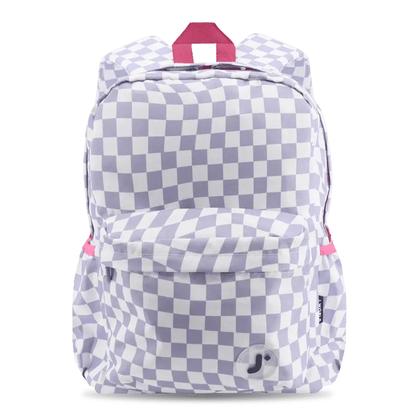 Oz Daypack Backpack in Lavender Checkers Travel Laptop Durable