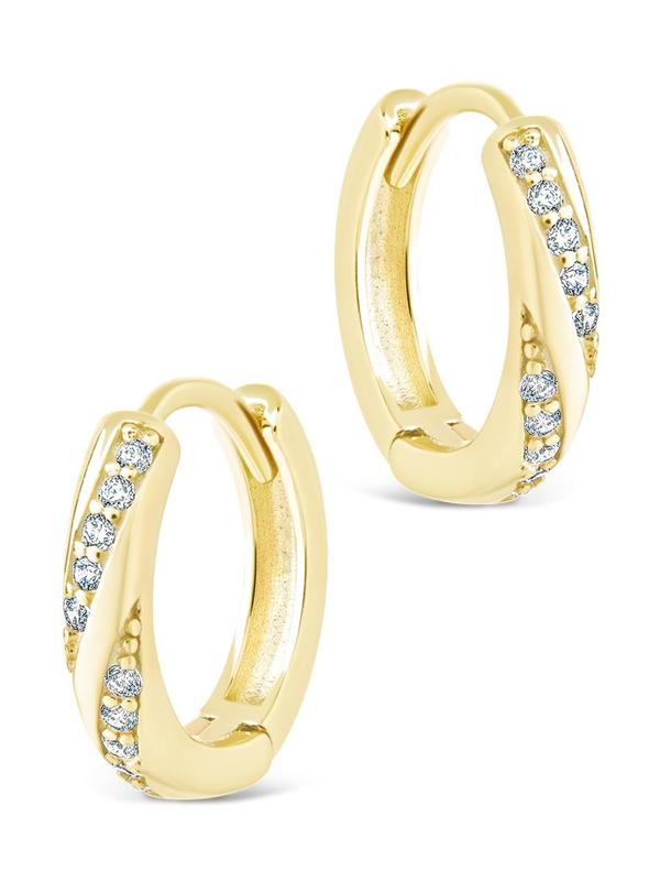 Sterling Silver Adelise Micro Hoops