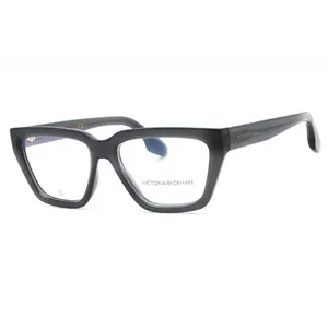 Victoria Beckham VB2658 Grey/Clear Rectangle Eyeglasses - Modern Design, Grey Frame, Clear Demo Lens