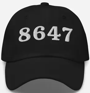 8647 Subtle Anti Trunp Hat, Resist 8647 Anti Maga Hat, Funny Political Cap, Republican Gifts Embroidered Baseball Caps
