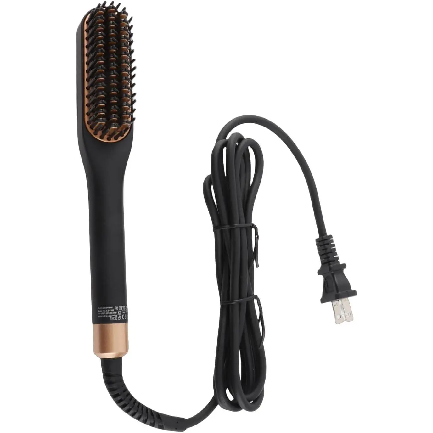 Heated Beard Straightener Brush 3 Adjustable Temps Electric Beard Comb Multifunctional Beard Straightening Comb Unique Gifts for Men Women