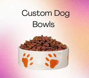 Custom Ceramic Dog Bowl