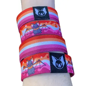 Lesbian Bat Bracelet - Pride Elastic Wristband wlw Nmlnm (only one included)