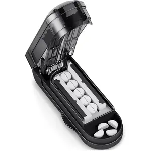 Pill Cutter Splitter for Cutting Multiple Pills, Adjustable Pill Cutter Splitter for Small and Tiny Pills with Accurate Alignment, for Small or Large Tablets with Sharp Safe Blade Compact Japanese