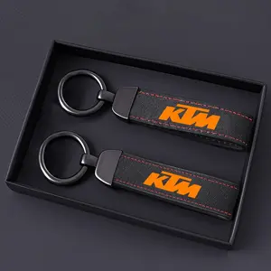 Ktm Motorcycle Suede Car Styling Keychain, Anti-Loss Ring Pendant, Fits Ktm Duke Adv Sw RC Models, Durable & Trendy Accessory