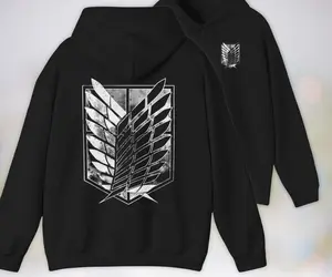 Anime Hoodie - Attack on Titan, Wings of Freedom, Manga Anime Gift, Shingeki no Kyojin