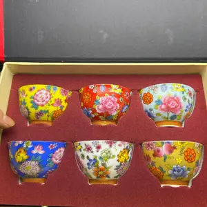 Handmade Rainbow Peony Flower Teacup by Master Builder
