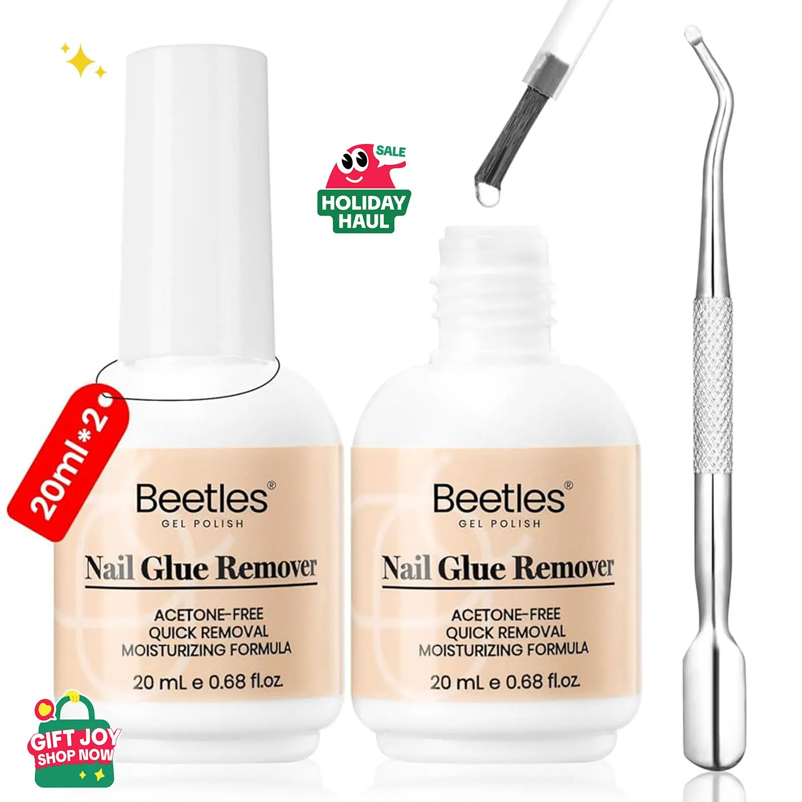 2 Pcs Nail Glue Remover 20 ml