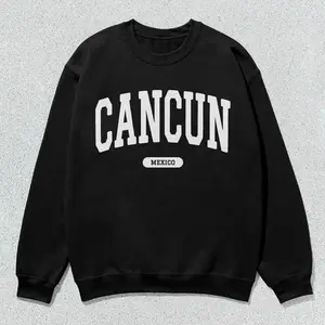 Cancun Sweatshirt Mexico Collegiate Crewneck Sweater Unisex