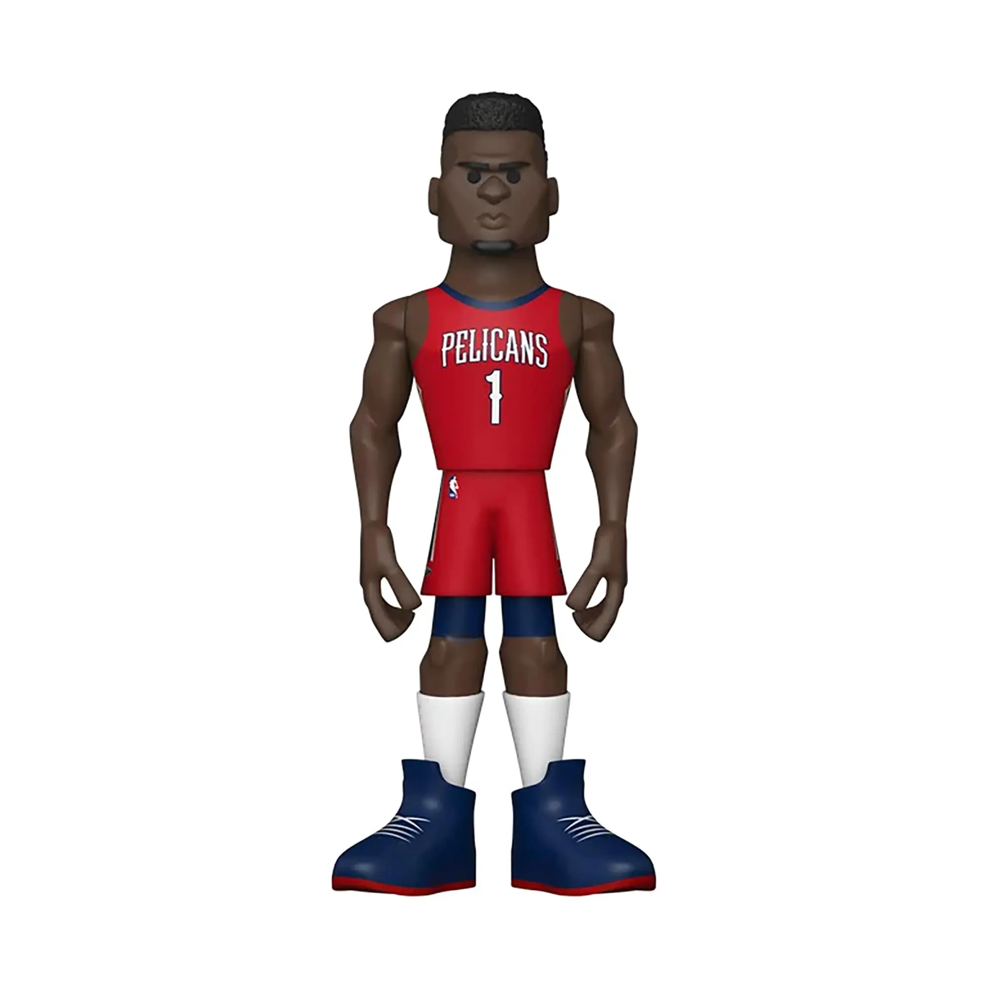 NBA New Orleans Pelicans Zion Williamson 5-in Funko Gold Vinyl Action Figure - CHASE Edition, Chase Variant, Gifts for Boys, Ages 12+, 12 Years Above, Choking Hazard for Small Parts, 5 Inch