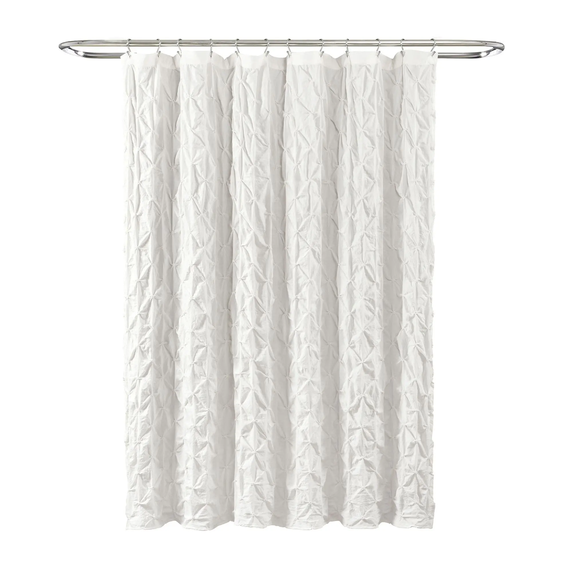 Lush Decor Ravello Pintuck 72x72 Shower Curtain