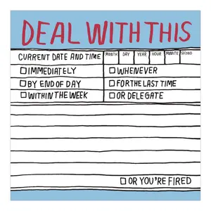 Hand-Lettered Deal With This Sticky Notes