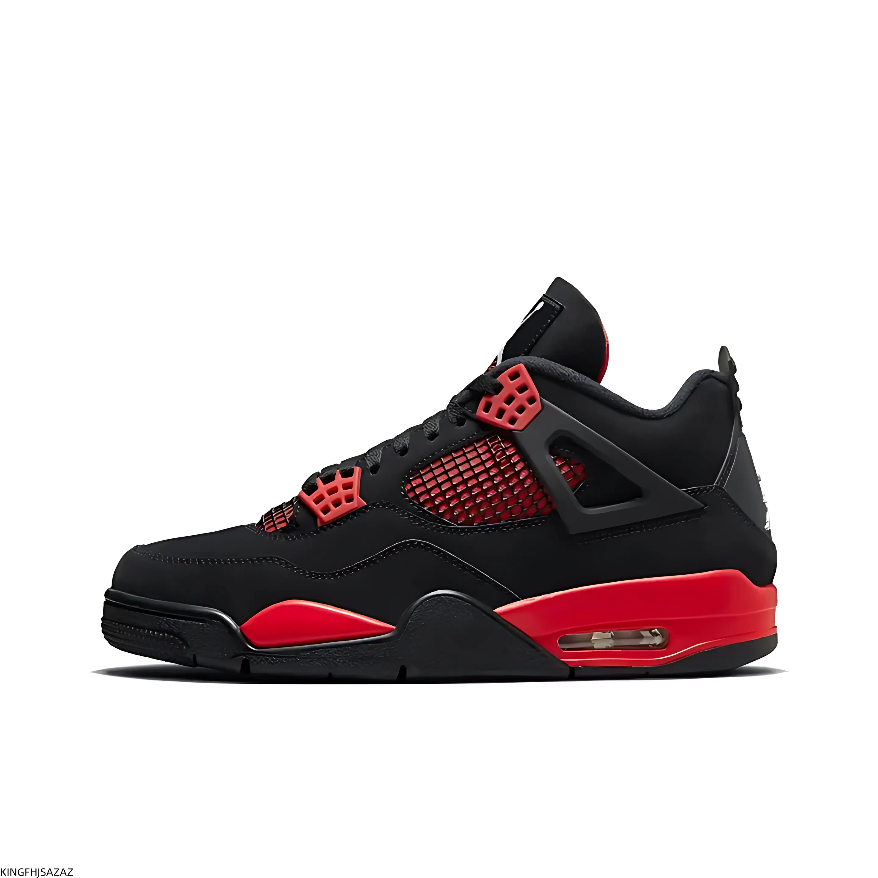 Brand New Sealed | with Original Shoe Box | Unisex | Suede & Mesh Upper | Black Red | Outdoor Basketball Shoes | Fashion Street Sneakers | Non Slip Sole Footwear