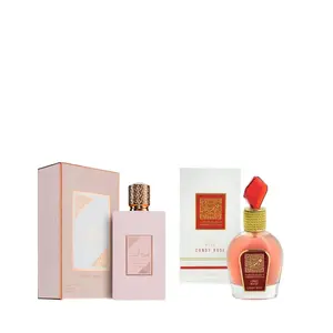 Lattafa Candy Rose & Prive Rose EDP Scent Bundle, 3.4 fl oz Per Bottle, Fruity Daily Wear Unisex Fragrance (Beauty & Personal Care)