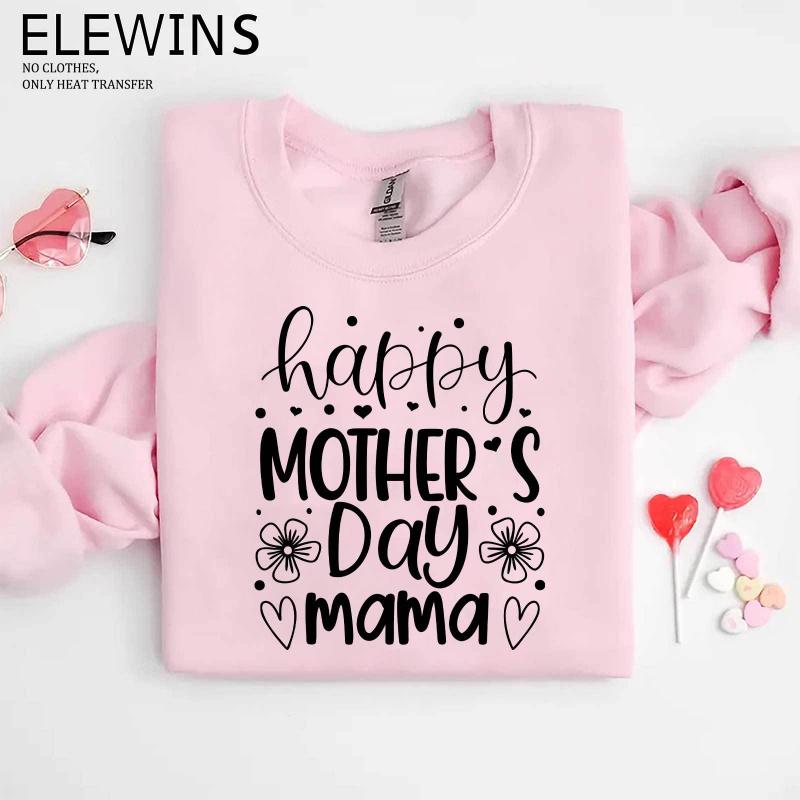 6 Sheets Happy Mother'S Day Mom Quote Iron on Transfers | DTF Transfers Ready to Press, Ideal for T-Shirts, Hoodies, Jeans, Backpacks & Pillows, Machine Washable Plastic | Washable Plastic Transfer Papers Suitable for Men and Women by