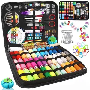 Portable Large Sewing Kit Box for Adults:Premium Sewing Supplies Set Sewing Tools Complete Sew Kit of Needle and Thread for BeginnersTravel Emergency - Basic Home Hand Sewing Repair Kits DIY Repair Needlework, Crafts