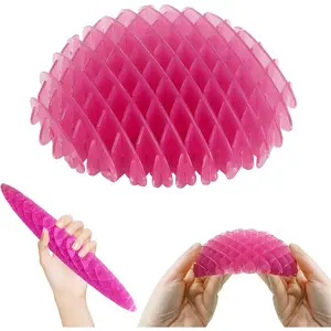 Household daily necessities Fidget Toy, Big Fidget Toys Adults and Teens, Funny Stretchy Sensory Stress Toy, Fidget Sensory Squeeze Toys, Relieves Stress and Anxiety Finger Toys for Teens with Autism ADHD-(Pink)